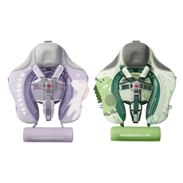 Baby Swim Float Non Inflatable with Canopy Kids for Age of 3-24 Months Swimming Ring Soft Bathtub Accessories Infant Pool Float