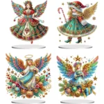 Special Shape Angel Girl Diamond Art Kit for Creative Tabletop Decorations DIY Paint Your Own Home Ornaments