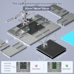 Andonstar 2025 Digital Microscope Aluminium Plus Stand Upgraded Boom Arm Stand with metal clip For AD246S-M AD407Pro AD409Pro - Image 4