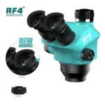 RF4-7050TV Triocular Microscope Head 7-50X Continuous Zoom Stereo Microscope Eyepiece Mobile Phone PCB Welding Instrument - Image 2