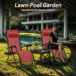 Zero Gravity Chairs Portable Folding Reclining Lounge Chairs with Adjustable Pillow and Cup Holder Trays for Outdoor Patio Beac - Image 2