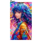Japanese Anime Girl Diamond Kits for Adults Ever Moment Square Round Gemstone Art Painting ASF3055