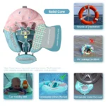 Mambobaby Float No-Slip Safe Harness ST-Cup Cake B503-150-W-Z Safe Core No Inflation No Leaks Baby Swim Ring Toddler Pool Float - Image 2