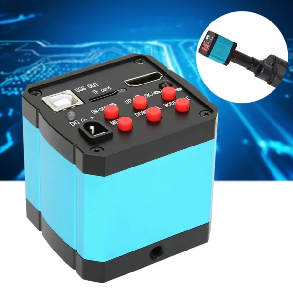 HDMI Microscope Camera 37MP 1080P 60FPS HDMI USB Industrial Microscope Camera with Conversion Adapter Microscope Accessories