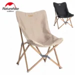 Naturehike Outdoor Folding Chair Wood Grain Chair Aluminum Alloy Lightweight Portable Furnitures Fishing Beach Camping Chair