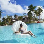 Giant Inflatable Toys Seashell with Pearl Ball Swimming Pool Float Inflatable Toys Chair Bed Outdoor Summer Beach Party Mattress - Image 5