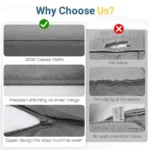 Aluminum Outdoor Patio Furniture Set, 5 Seats Patio Sectional Sofa with 5 Thick Cushion, Outdoor Patio Set with Coffee Table fo - Image 6