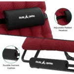 XXL 33 Zero Gravity Recliner with Cushion, Outdoor Patio Lounge Chair, Pillows, Cup Holder, Footrest, Padded Support up to 500LB - Image 4