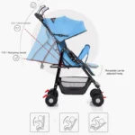 Portable Stroller Can Sit, Lie Down, Foldable Simple Children's Stroller Top 5 Freebies - Image 3