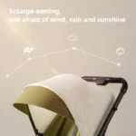 Lightweight baby stroller,Foldable baby stroller,High-view baby stroller that can sit or lie down,Shock-absorbing - Image 5